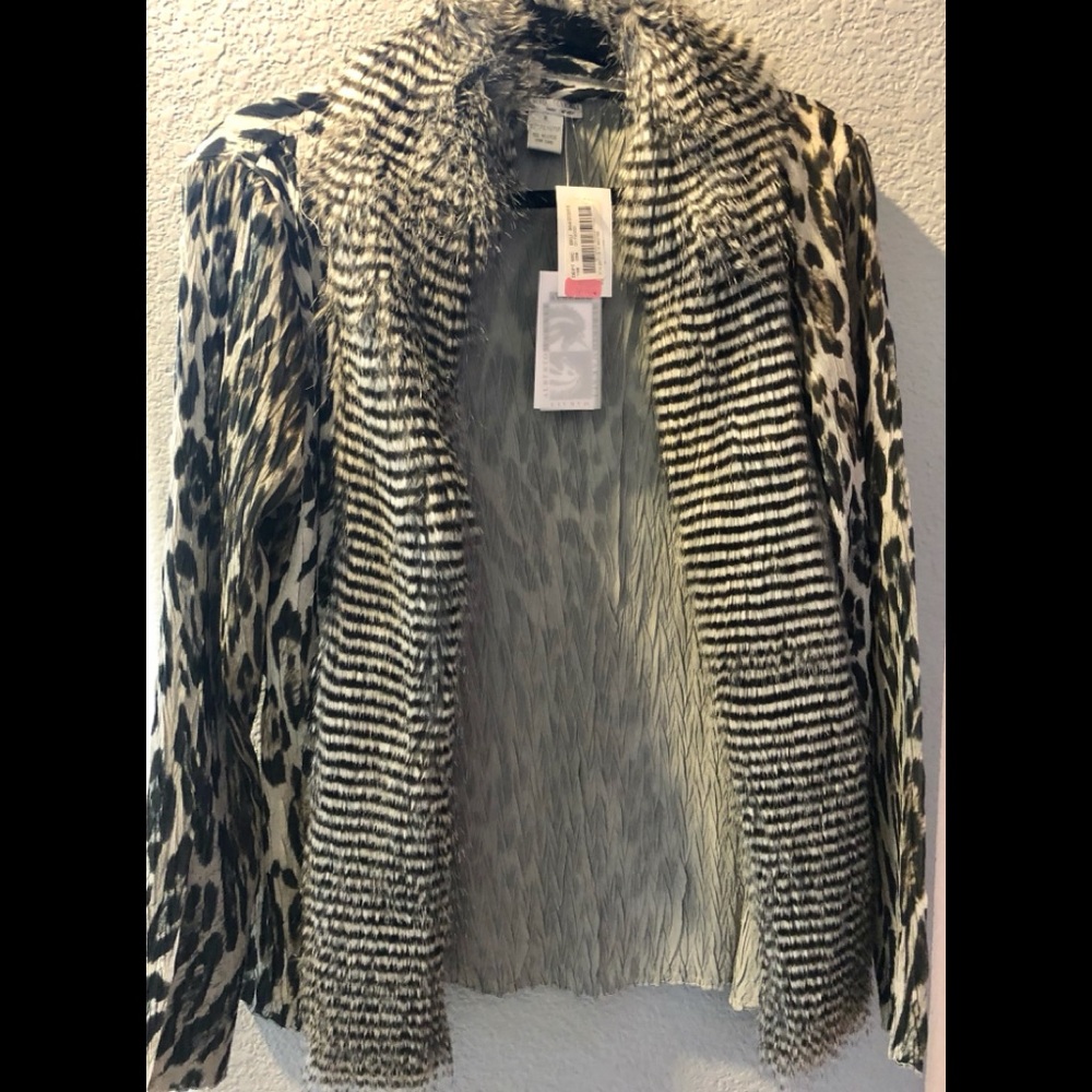 Faux fur long sleeve